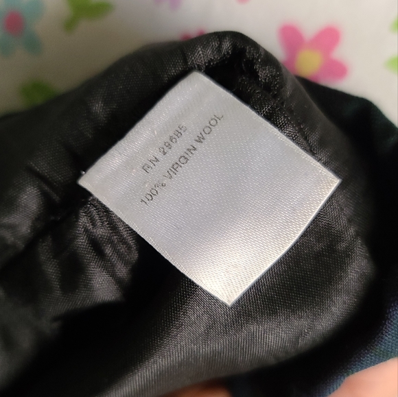 Vintage Pendleton Plaid Wool Pants Size 12 Green and Blue - Picture 6 of 7